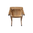 International Concepts Set of Two Cafe Dining Chairs - Hickory