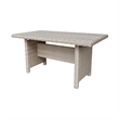 Outdoor 5 Piece Wicker Patio Furniture Set with a Table and 4 Stools
