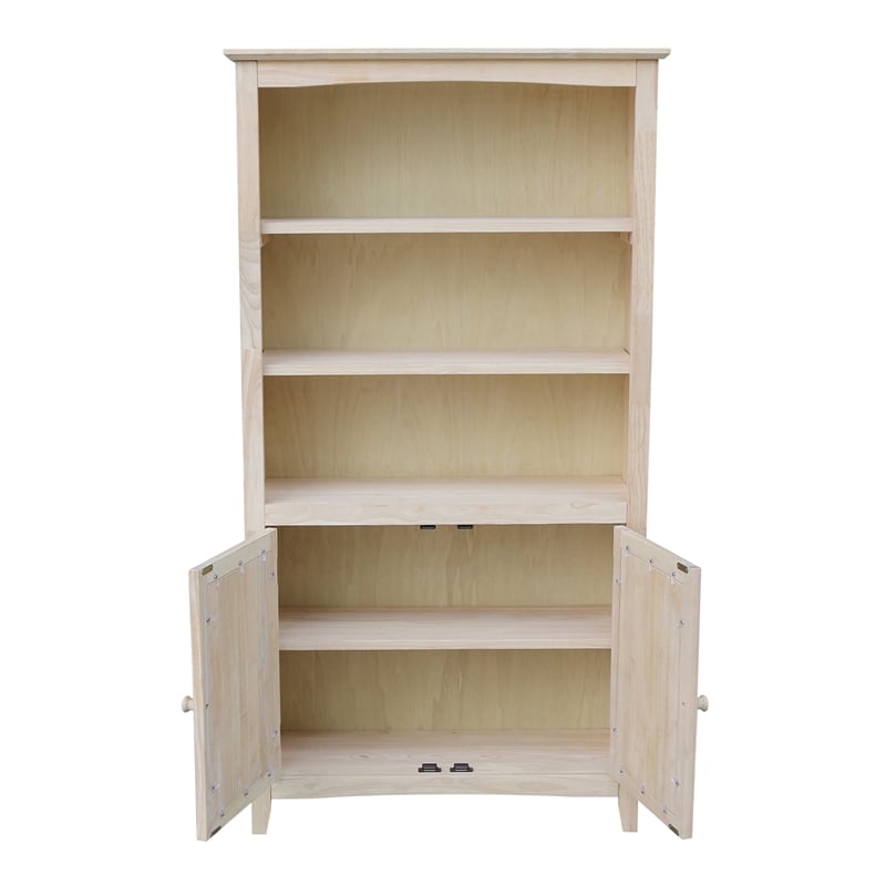 International Concepts Solid Wood Shaker Bookcase - 60