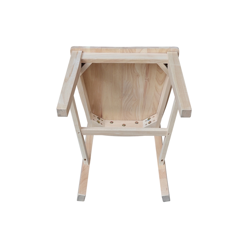 International Concepts Set of Two Avalon Dining Chairs - Unfinished