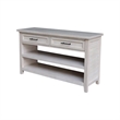 International Concepts Sanibel Solid Wood Sofa Table in Macchiato