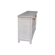 International Concepts Sanibel Solid Wood Sofa Table in Macchiato