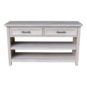 International Concepts Sanibel Solid Wood Sofa Table in Macchiato