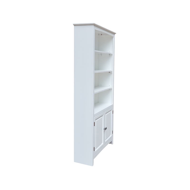 International Concepts Solid Wood Tall Shaker Bookcase - 72