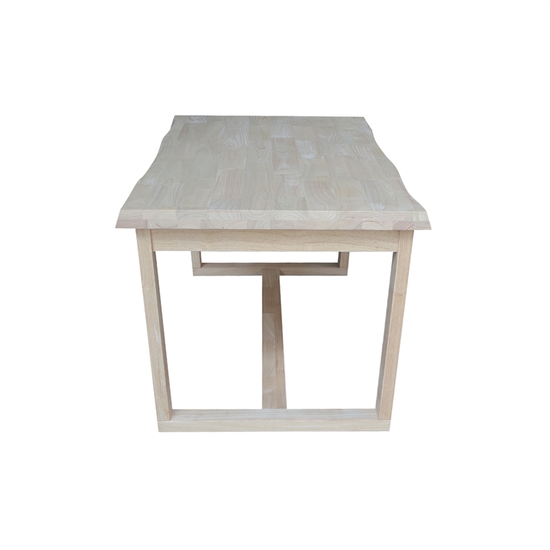 International Concepts Live Edge Solid Wood Coffee Table - Unfinished