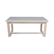 International Concepts Live Edge Solid Wood Coffee Table - Unfinished