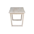 International Concepts Live Edge Solid Wood End Table - Unfinished
