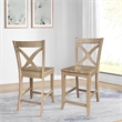IC Solid Wood Vineyard Counter Height Dining Stool in Honey