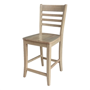 IC Solid Wood Roma Counter Height Dining Stool - 24&quot Seat Height in Honey