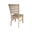 IC Set of Two Roma Ladderback Solid Wood Dining Chairs in Honey