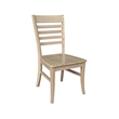 IC Set of Two Roma Ladderback Solid Wood Dining Chairs in Honey