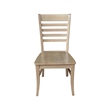 IC Set of Two Roma Ladderback Solid Wood Dining Chairs in Honey