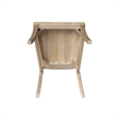 IC Set of Two Roma Ladderback Solid Wood Dining Chairs in Honey