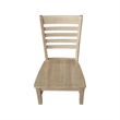 IC Set of Two Roma Ladderback Solid Wood Dining Chairs in Honey