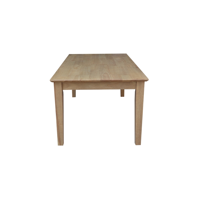 International Concepts Rectangular Solid Wood Shaker Coffee Table in Honey
