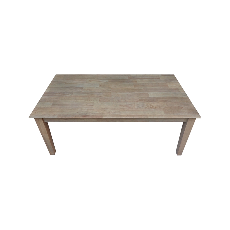 International Concepts Rectangular Solid Wood Shaker Coffee Table in Honey