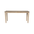 International Concepts Solid Wood Shaker Sofa Table in Honey