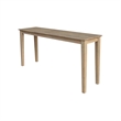 International Concepts Solid Wood Shaker Sofa Table in Honey