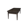 International Concepts Rectangular Haven Solid Wood Coffee Table in Coal