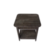 International Concepts Haven Solid Wood End Table in Coal
