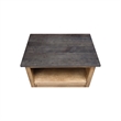 International Concepts Solid Wood 1 Drawer Nightstand Bedside Table