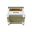International Concepts Solid Wood 1 Drawer Nightstand Bedside Table