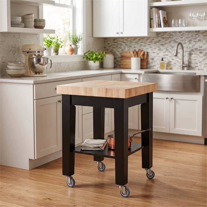 Solid Wood Kitchen Island