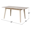 International Concepts Solid Wood 60