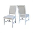 Solid Wood Traditional Dining Chair Set of 2 Chalk