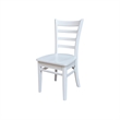 International Concepts Set of Two Emily Side Chairs Chalk