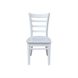International Concepts Set of Two Emily Side Chairs Chalk