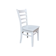 International Concepts Set of Two Emily Side Chairs Chalk