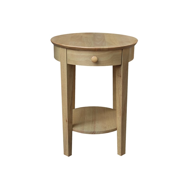 Solid Wood Phillips Accent Table with Drawer
