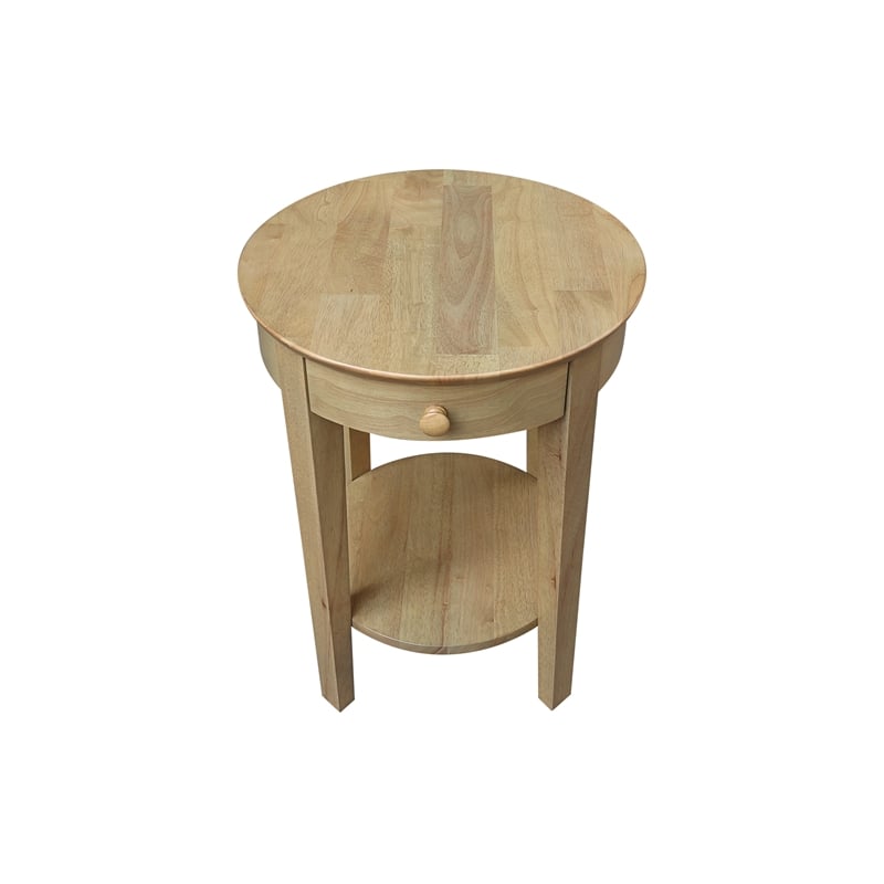 Solid Wood Phillips Accent Table with Drawer