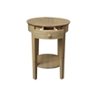 Solid Wood Phillips Accent Table with Drawer