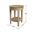 Solid Wood Phillips Accent Table with Drawer