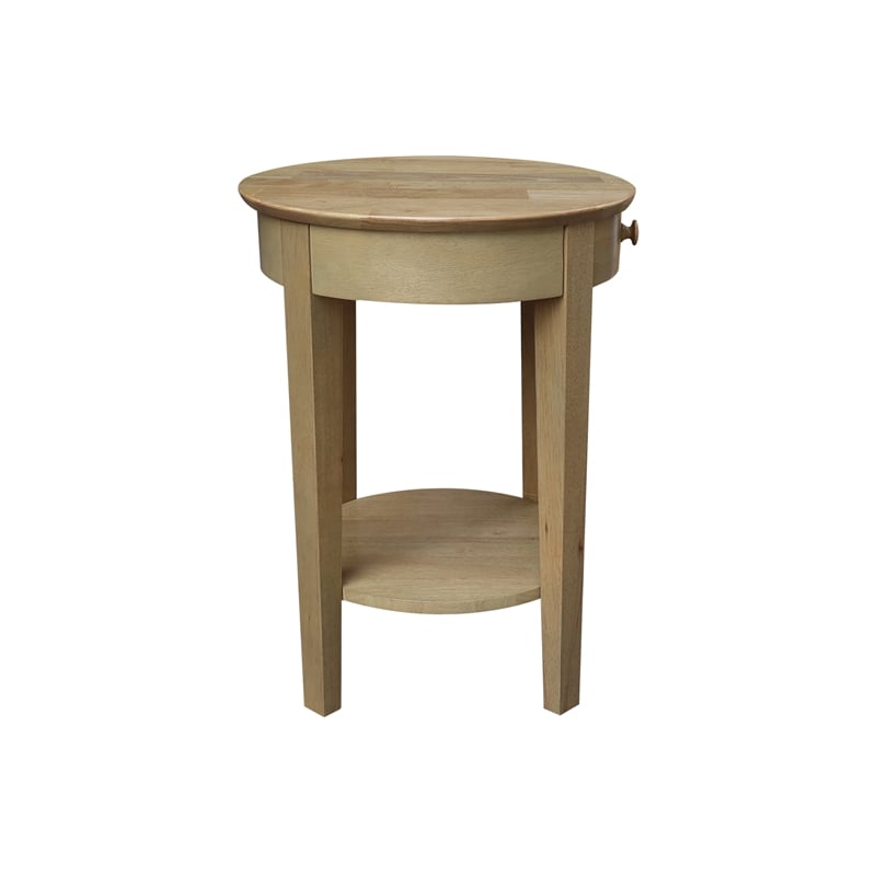 Solid Wood Phillips Accent Table with Drawer