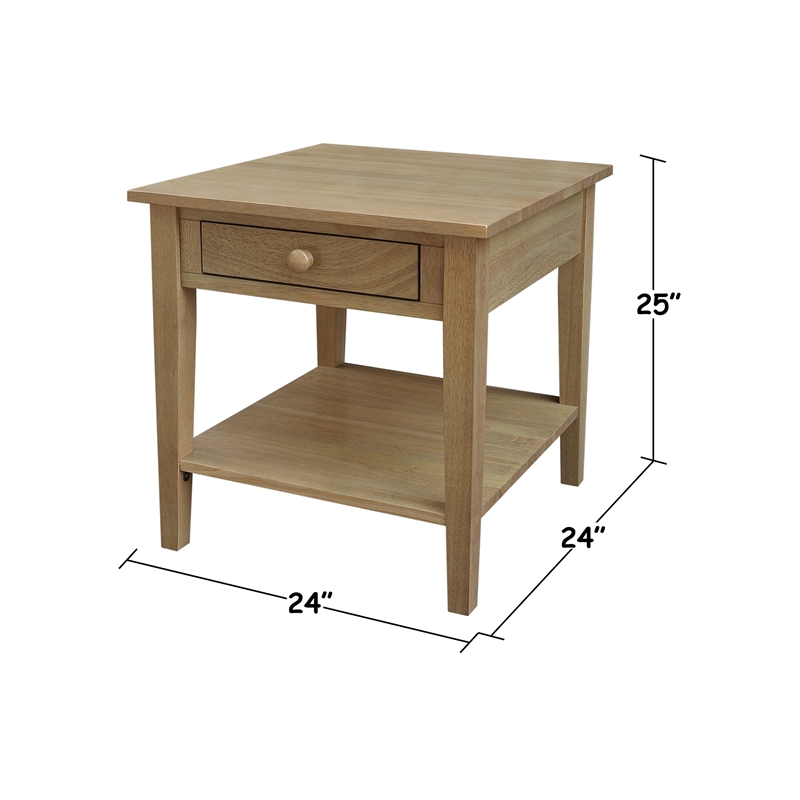Solid Wood Spencer End Table