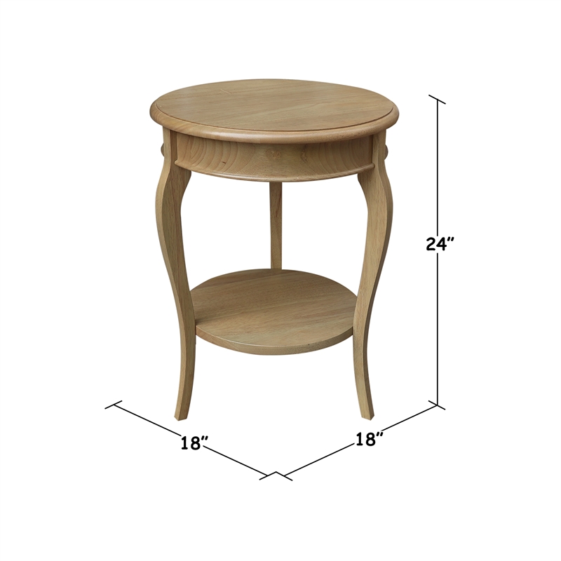 Solid Wood Cambria Round End Table