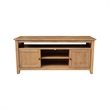 Solid Wood Entertainment  TV Stand with 2 Doors
