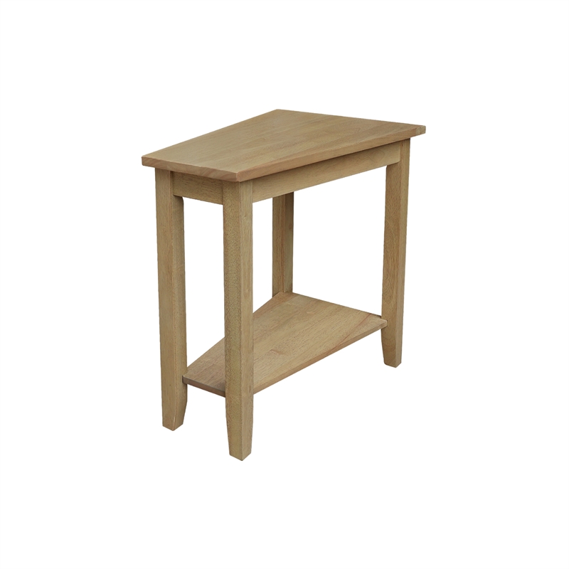 Solid Wood Keystone Accent Table Honey