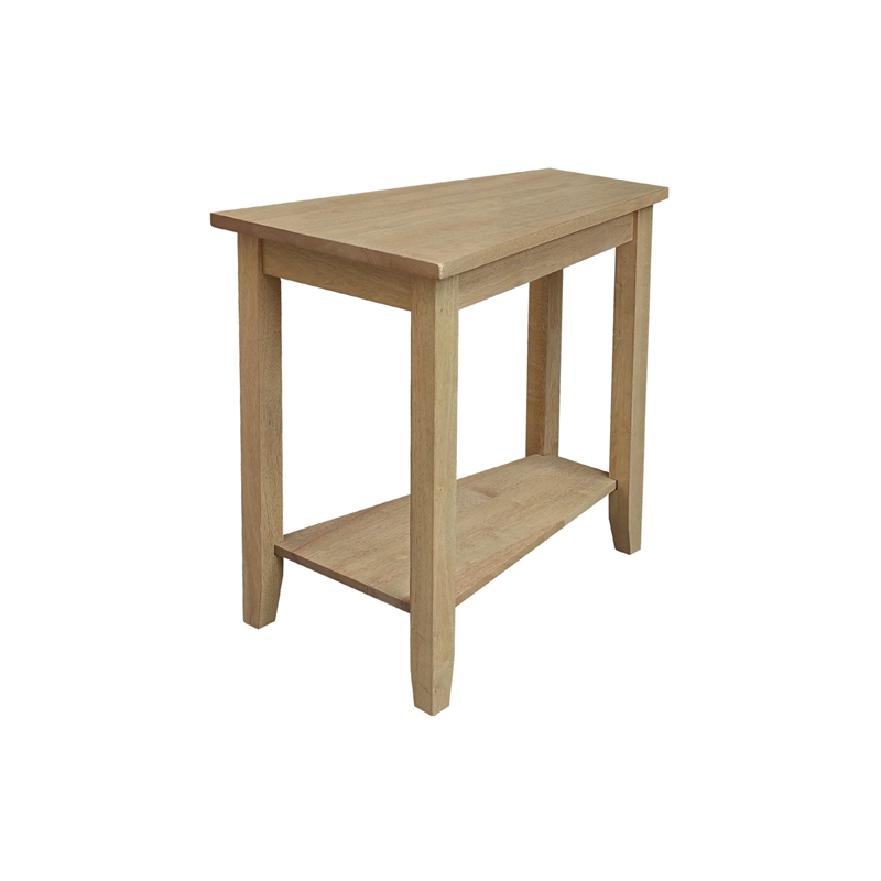 Solid Wood Keystone Accent Table Honey