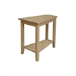 Solid Wood Keystone Accent Table Honey