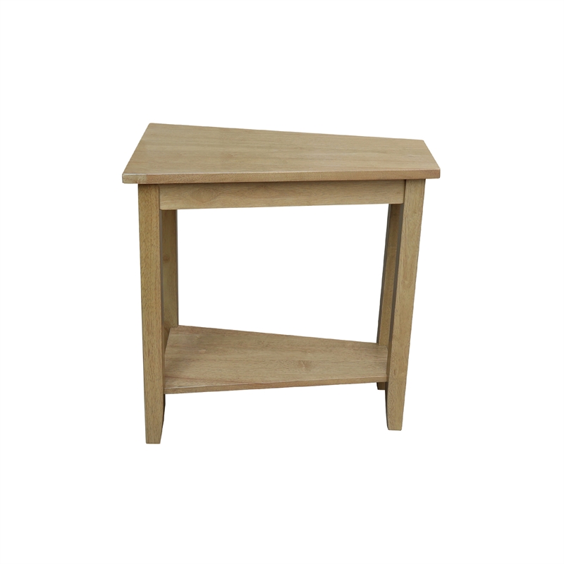 Solid Wood Keystone Accent Table Honey