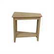 Solid Wood Keystone Accent Table Honey
