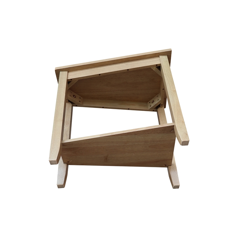 Solid Wood Keystone Accent Table Honey