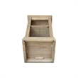 Hampton Solid Wood Accent Table with Shelves