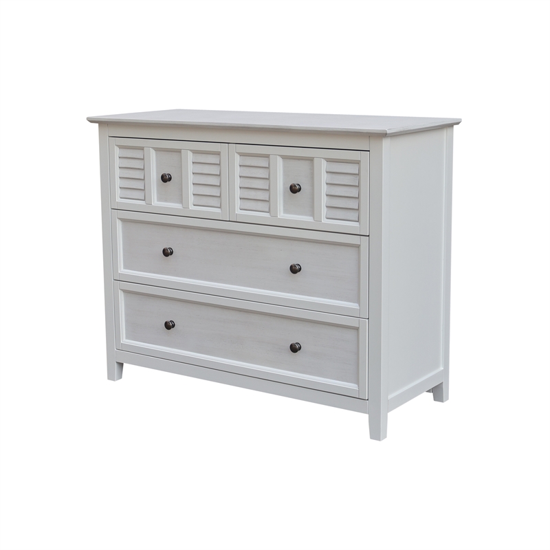 Nantucket Breeze Solid Wood Bedroom 4 Drawer Dresser