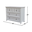 Nantucket Breeze Solid Wood Bedroom 4 Drawer Dresser