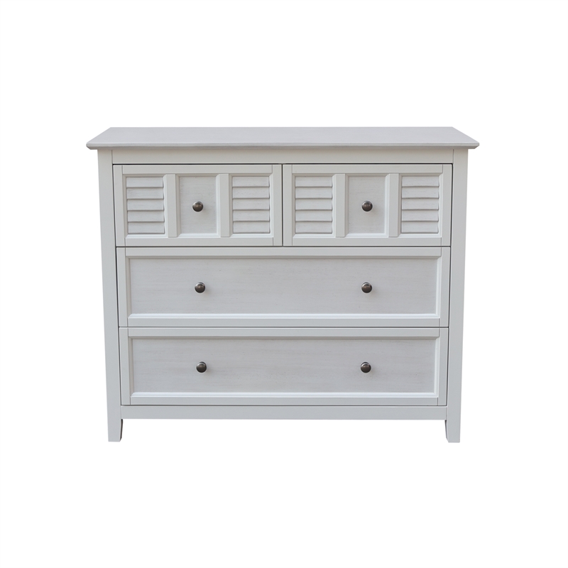 Nantucket Breeze Solid Wood Bedroom 4 Drawer Dresser
